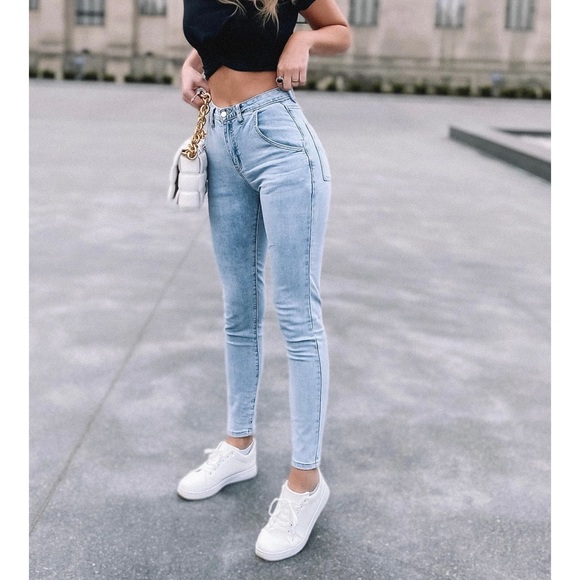 ByEgreis high waisted jeans - Picture 1 of 2